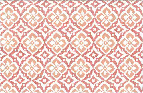9232/6 CORAL PEACH COASTAL LIVING COUNTRY STYLE PINK CORAL RED PURPLE PRINTS COTTON