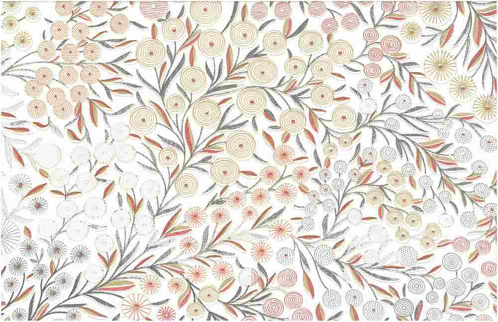9233/6 CORALTINT COASTAL LIVING COUNTRY STYLE PINK CORAL RED PURPLE PRINTS COTTON