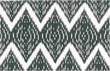 Load image into Gallery viewer, 0904/1 SWATCH-GRANITE/WHITE BLACK WHITE IKAT LOOK INDIAN DECOR MODERN STYLE NEUTRALS PRINTS COTTON
