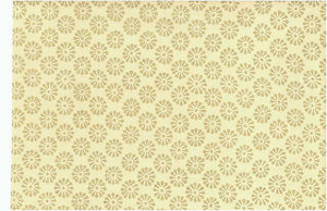0925/3 SWATCH-GOLD ON CREAM SAND GOLD YELLOW PRINT COTTON BLOCK LOOK COUNTRY STYLE