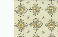 Load image into Gallery viewer, 0937/2 SWATCH-SPICE BLOCK PRINT LOOK INDIAN DECOR COTTON SAND GOLD YELLOW
