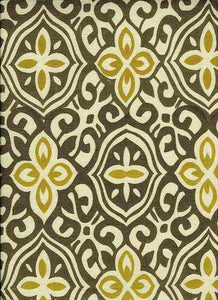0938/3 SWATCH-TAUPE BLOCK PRINT LOOK BOHO DECOR INDIAN NEUTRALS COTTON