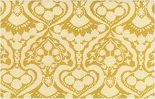 Load image into Gallery viewer, 0946/6 SWATCH-SUN SAND GOLD YELLOW PRINT COTTON BLOCK LOOK INDIAN DECOR
