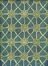 Load image into Gallery viewer, 0987/2 SWATCH-GLASS AQUA TEAL GREEN COUNTRY STYLE INDIAN DECOR PRINTS COTTON

