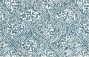 0999/1 SWATCH-ANTIQUE BLUE/WHITE COUNTRY STYLE LIGHT BLUES PRINTS COTTON