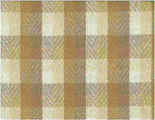 Load image into Gallery viewer, 1157/2 SWATCH-CREAM/MUSHROOM CHECKS PLAIDS COUNTRY STYLE FARMHOUSE DECOR SAND GOLD YELLOW

