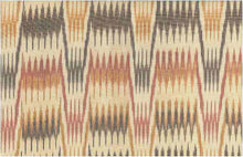 Load image into Gallery viewer, 1506/2 SWATCH-BURG/ORANGE BOHO DECOR HANDWOVEN IKAT LOOK INDIAN PINK CORAL RED PURPLE SOUTHWEST
