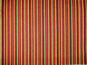 2157/1 SWATCH-RED PINK CORAL RED PURPLE SOUTHWEST ETHNIC STRIPES DECOR