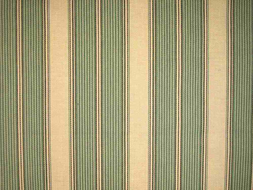 2167/3 SWATCH-NAT/ROBIN'S EGG AQUA TEAL GREEN STRIPES COUNTRY STYLE