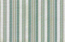 Load image into Gallery viewer, 2180/2 SWATCH-AQUA AQUA TEAL GREEN COASTAL LIVING COUNTRY STYLE STRIPES
