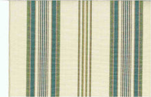 Load image into Gallery viewer, 2222/5 SWATCH-TEAL AQUA TEAL GREEN COASTAL LIVING COUNTRY STYLE STRIPES
