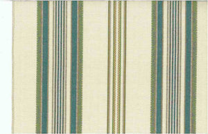 2222/5 SWATCH-TEAL AQUA TEAL GREEN COASTAL LIVING COUNTRY STYLE STRIPES