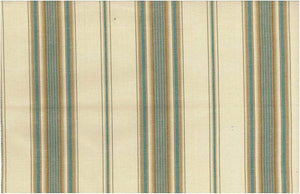 2223/2 SWATCH-NAT/TEAL/TAN AQUA TEAL GREEN STRIPES COUNTRY STYLE