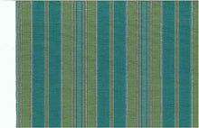 Load image into Gallery viewer, 2248/3 SWATCH-TEAL/JADE AQUA TEAL GREEN STRIPES COUNTRY STYLE COASTAL LIVING
