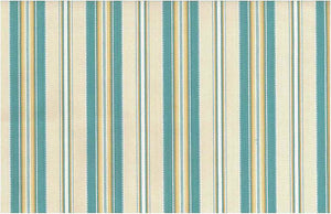 2272/4 SWATCH-SEAGLASS AQUA TEAL GREEN COASTAL LIVING COUNTRY STYLE STRIPES