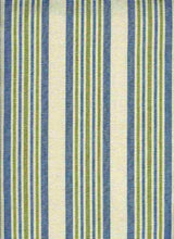 Load image into Gallery viewer, 2281/1 SWATCH-BLUE GREEN AQUA TEAL GREEN STRIPES COUNTRY STYLE COASTAL LIVING
