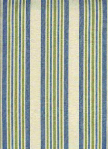 2281/1 SWATCH-BLUE GREEN AQUA TEAL GREEN STRIPES COUNTRY STYLE COASTAL LIVING