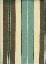 Load image into Gallery viewer, 2292/1 SWATCH-AQUA/TAUPE AQUA TEAL GREEN COUNTRY STYLE SOUTHWEST DECOR STRIPES
