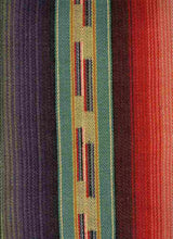 Load image into Gallery viewer, 2301/1 SWATCH-TEAL MULTI BOHO DECOR JACQUARDS SOUTHWEST ETHNIC STRIPES
