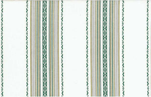 2311/2 SWATCH-GREEN/WHITE AQUA TEAL GREEN SOUTHWEST STRIPES JACQUARDS ETHNIC DECOR COUNTRY STYLE