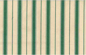 2316/4 SWATCH-GREEN AQUA TEAL GREEN COUNTRY STYLE STRIPES