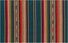 Load image into Gallery viewer, 2324/1 SWATCH-TEAL MULTI BOHO DECOR JACQUARDS SOUTHWEST ETHNIC STRIPES
