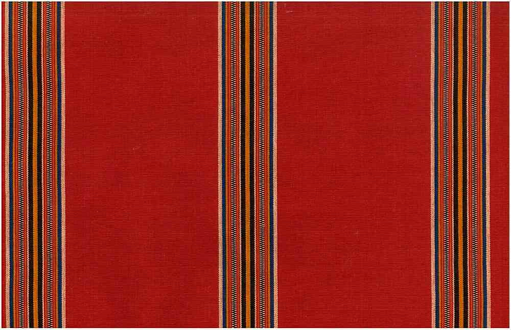 2333/1 SWATCH-RED PINK CORAL RED PURPLE SOUTHWEST STRIPES ETHNIC DECOR