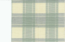 Load image into Gallery viewer, 3177/3 SWATCH-CELADON TINT AQUA TEAL GREEN CHECKS PLAIDS COASTAL LIVING COUNTRY STYLE FARMHOUSE DECOR
