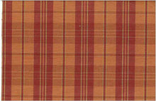 Load image into Gallery viewer, 3179/3 SWATCH-RUST PINK CORAL RED PURPLE CHECKS PLAIDS SOUTHWEST DECOR BOHO INDIAN
