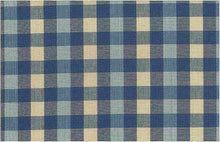 Load image into Gallery viewer, 3183/1 SWATCH-BLUE MULTI CHECKS PLAIDS COASTAL LIVING COUNTRY STYLE DARK BLUES FARMHOUSE DECOR
