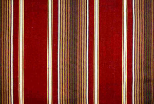 5106/1 SWATCH-RED BOHO DECOR INDIAN PINK CORAL RED PURPLE SOUTHWEST STRIPES