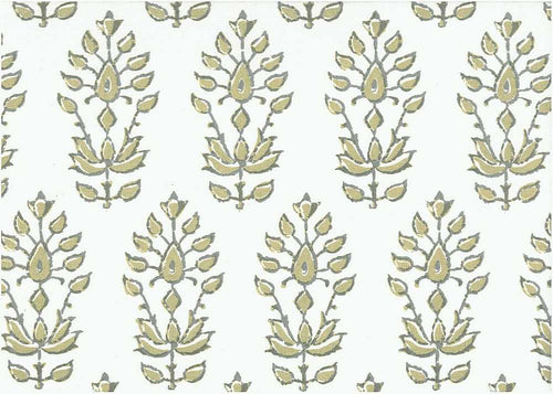 9221/2 SWATCH-BIRCH/WHITE BLOCK PRINT LOOK COUNTRY STYLE FARMHOUSE DECOR INDIAN NEUTRALS COTTON
