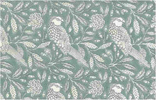 Load image into Gallery viewer, 9223/5 SWATCH-SPA AQUA TEAL GREEN PRINT COTTON BLOCK LOOK COUNTRY STYLE COASTAL LIVING
