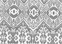 Load image into Gallery viewer, 9224/2 SWATCH-PLATINUM BOHO DECOR IKAT LOOK INDIAN NEUTRALS PRINTS COTTON SOUTHWEST
