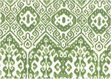 Load image into Gallery viewer, 9224/3 SWATCH-JADE AQUA TEAL GREEN PRINTS COTTON BOHO DECOR IKAT LOOK INDIAN
