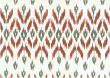 Load image into Gallery viewer, 9225/6 SWATCH-CLAY BOHO DECOR IKAT LOOK INDIAN PINK CORAL RED PURPLE PRINTS COTTON
