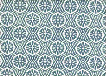 Load image into Gallery viewer, 9226/1 SWATCH-OLD BLUE BLOCK PRINT LOOK COASTAL LIVING COUNTRY STYLE LIGHT BLUES COTTON
