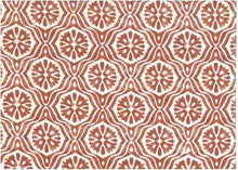 Load image into Gallery viewer, 9226/6 SWATCH-TOMATO PINK CORAL RED PURPLE PRINT COTTON BOHO DECOR BLOCK LOOK INDIAN

