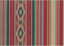 Load image into Gallery viewer, 2362/1 BERRY BOHO DECOR PINK CORAL RED PURPLE SOUTHWEST ETHNIC STRIPES
