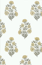 Load image into Gallery viewer, 9234/4 SWATCH-KHAKI BLOCK PRINT LOOK COUNTRY STYLE FARMHOUSE DECOR INDIAN NEUTRALS COTTON
