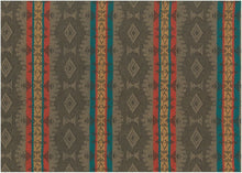 Load image into Gallery viewer, 2365/1 SWATCH-CHOCOLATE BOHO DECOR FARMHOUSE NEUTRALS SOUTHWEST ETHNIC STRIPES
