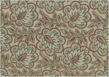 Load image into Gallery viewer, 9604/3 SWATCH-RED/GOLD/FLAX BLOCK PRINT LOOK INDIAN DECOR PINK CORAL RED PURPLE COTTON
