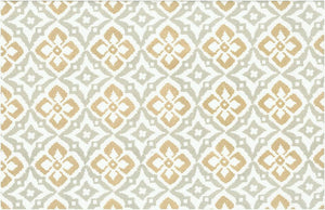 9232/2 SWATCH-GOLD/PEWTER BOHO DECOR INDIAN PRINTS COTTON SAND GOLD YELLOW