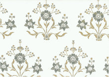 Load image into Gallery viewer, 9617/2 SWATCH-CAFE/LW BLOCK PRINT LOOK COUNTRY STYLE FARMHOUSE DECOR INDIAN NEUTRALS COTTON
