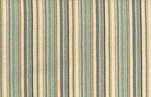 Load image into Gallery viewer, 2215/3 AQUA AQUA TEAL GREEN COASTAL LIVING COUNTRY STYLE STRIPES
