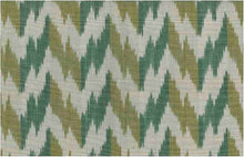 Load image into Gallery viewer, 1508/1 GREENS AQUA TEAL GREEN HANDWOVEN IKAT SOUTHWEST DECOR BOHO LOOK INDIAN
