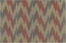 Load image into Gallery viewer, 1508/2 RED/BROWN BOHO DECOR HANDWOVEN IKAT LOOK INDIAN NEUTRALS SOUTHWEST

