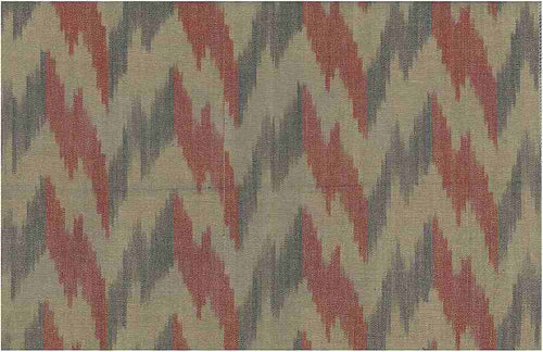 1508/2 RED/BROWN BOHO DECOR HANDWOVEN IKAT LOOK INDIAN NEUTRALS SOUTHWEST
