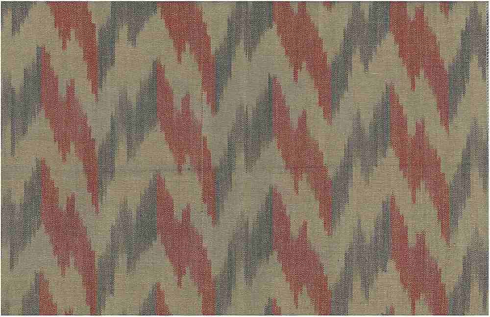 1508/2 RED/BROWN BOHO DECOR HANDWOVEN IKAT LOOK INDIAN NEUTRALS SOUTHWEST