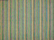 Load image into Gallery viewer, 2110 GREEN MULTI AQUA TEAL GREEN STRIPES COUNTRY STYLE COASTAL LIVING
